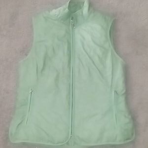Green floral vest